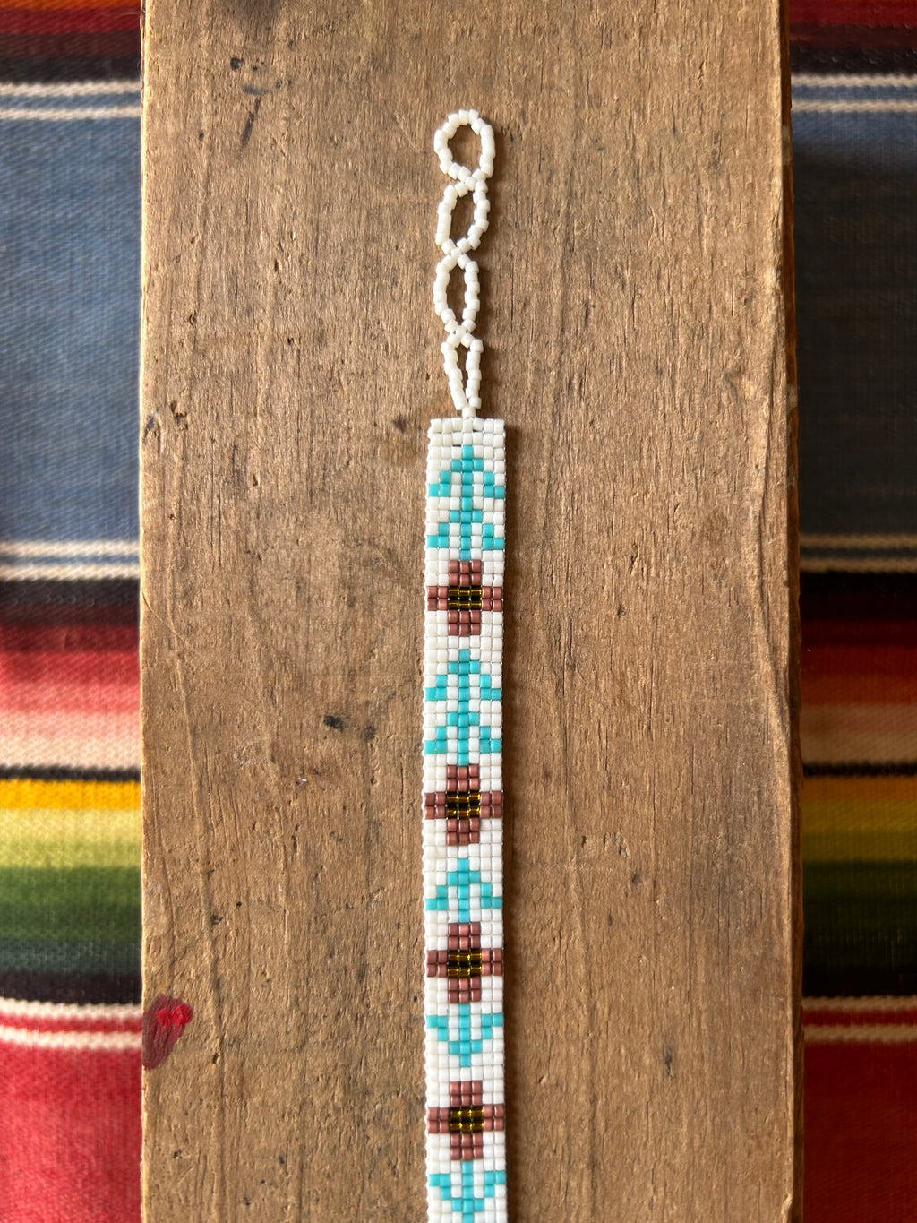 Wildflower Cuff Bracelet - Pink & Turquoise