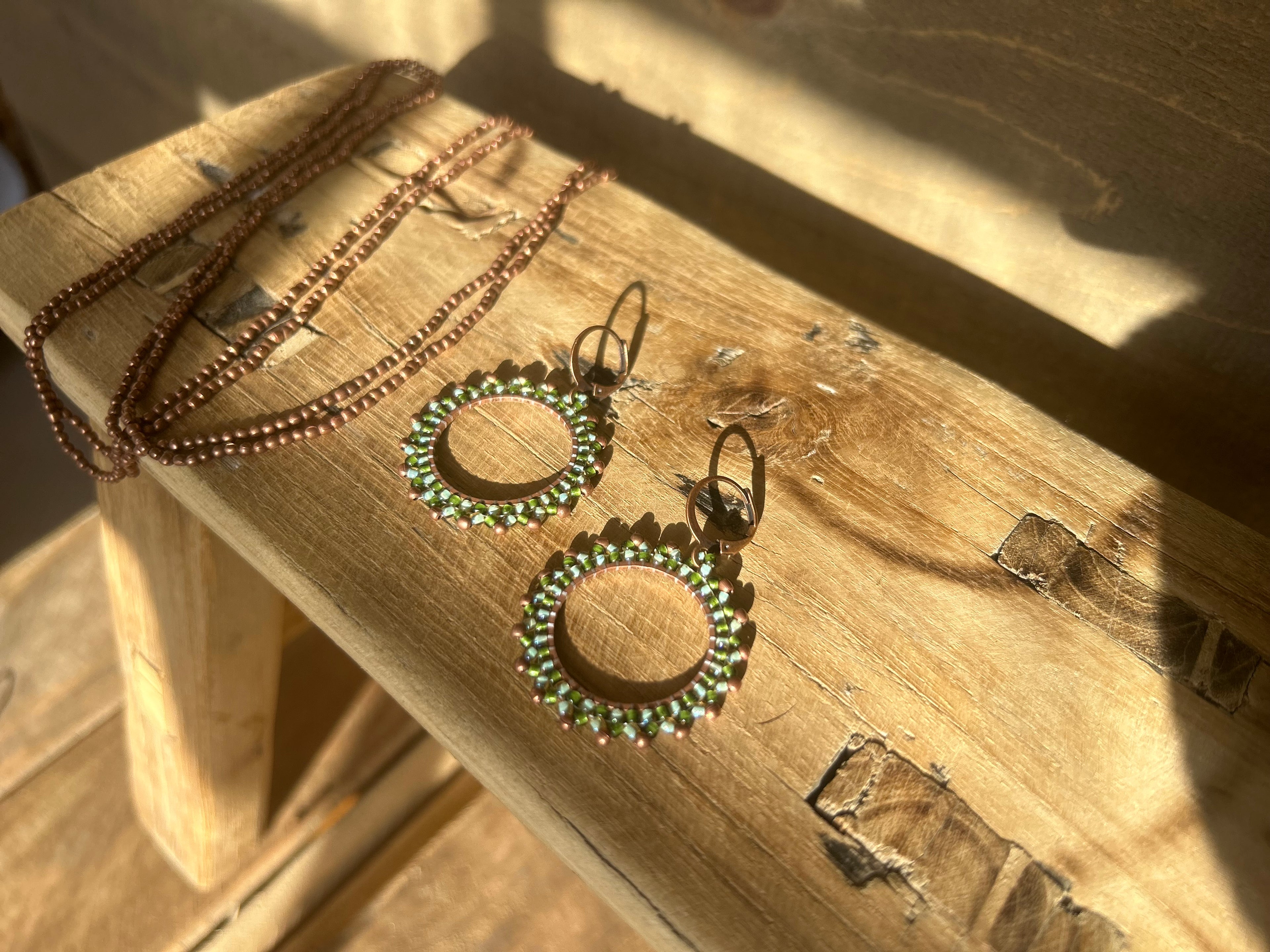 Meadow Copper Hoop Earrings