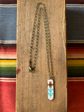 Small Wildflower Necklace - Pink & Turquoise