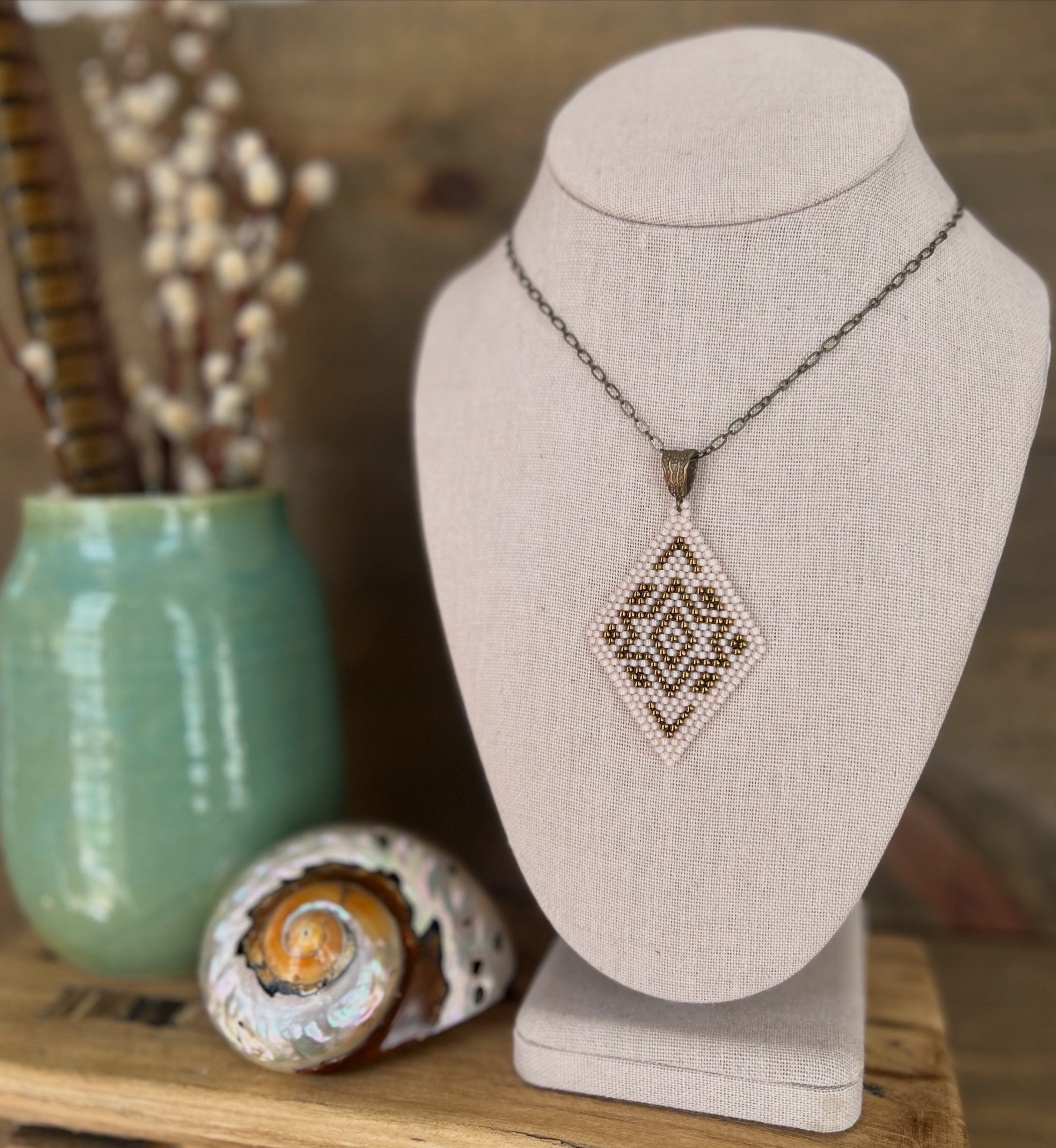Starlight Pendant in Blush Pink
