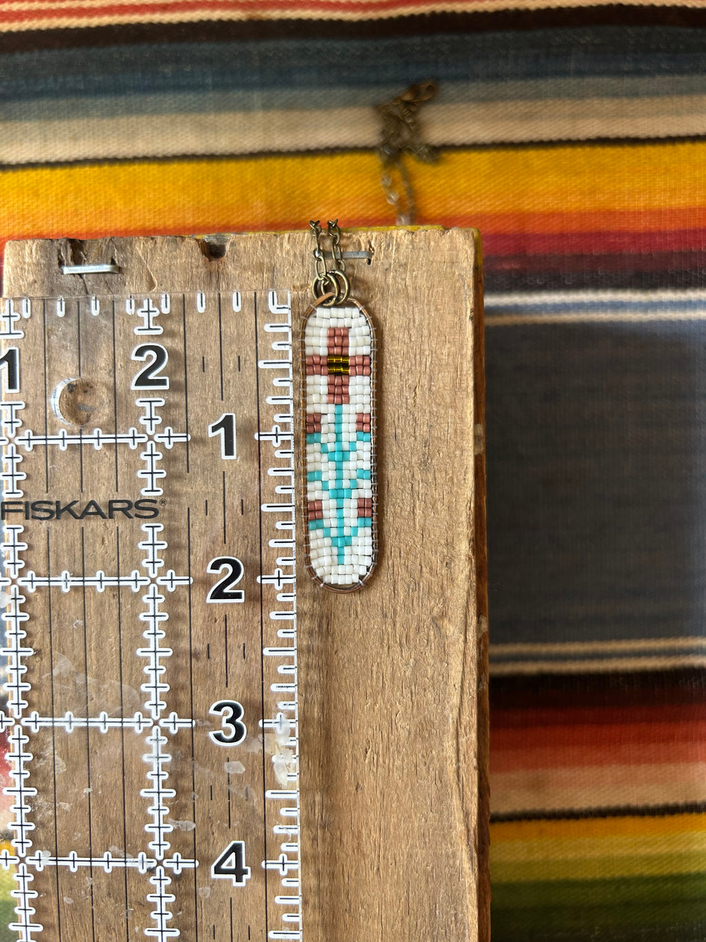 Large Wildflower Necklace - Pink & Turquoise