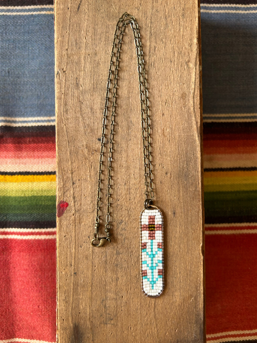 Large Wildflower Necklace - Pink & Turquoise
