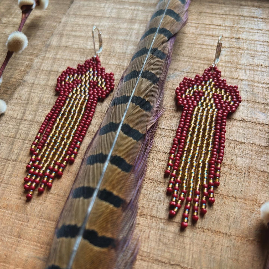 Soaring Eagle Fringe Earrings