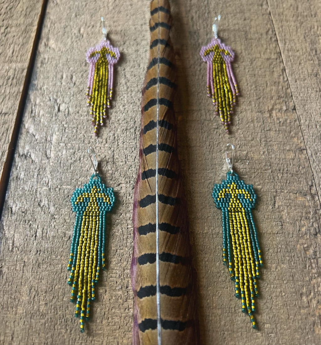 Soaring Eagle Fringe Earrings