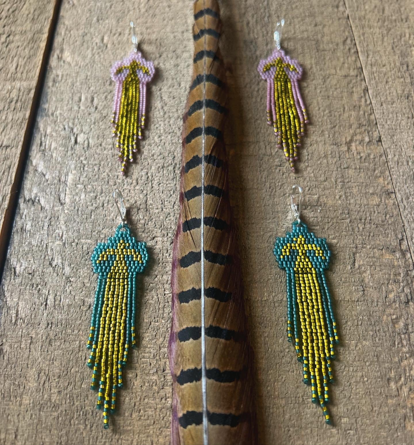 Soaring Eagle Fringe Earrings