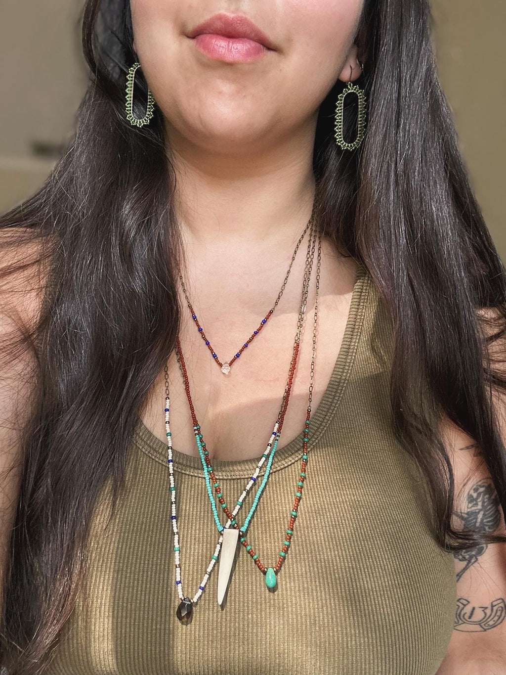 Large Brass Oval Hoops