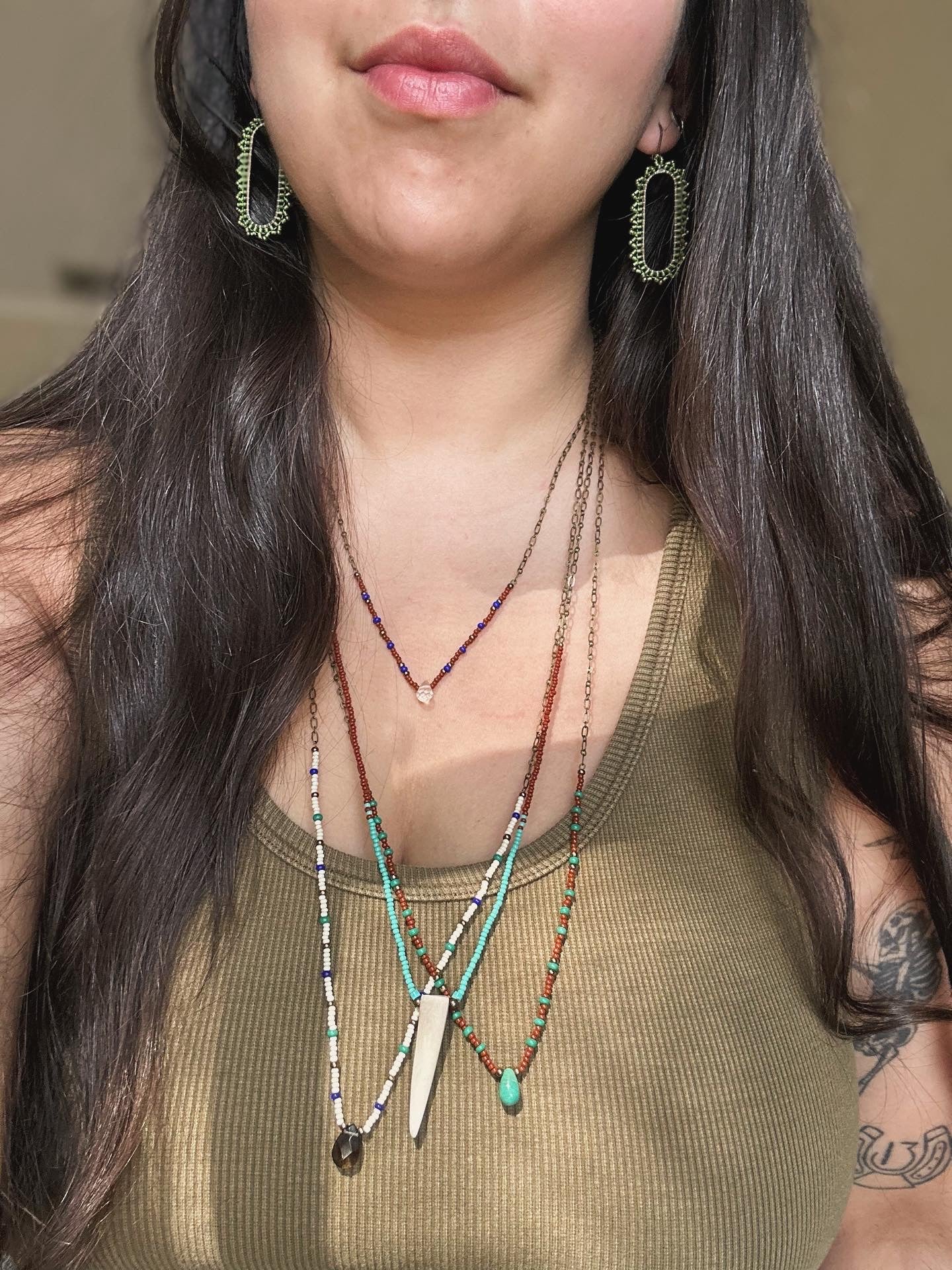 Large Brass Oval Hoops