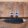 Four Corner Teardrops ~ Cobalt & Turquoise